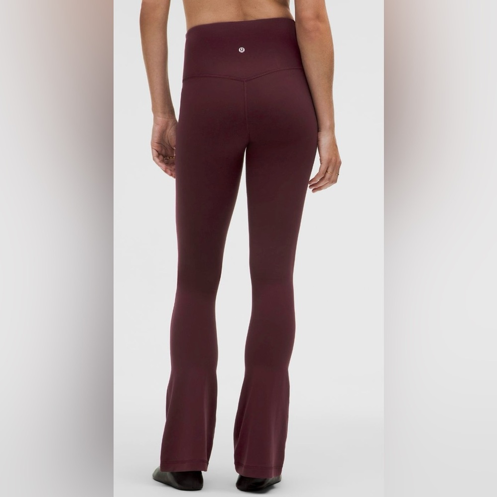 lululemon align high rise leggings 32” inseam mini flare color garnet - Picture 4 of 8